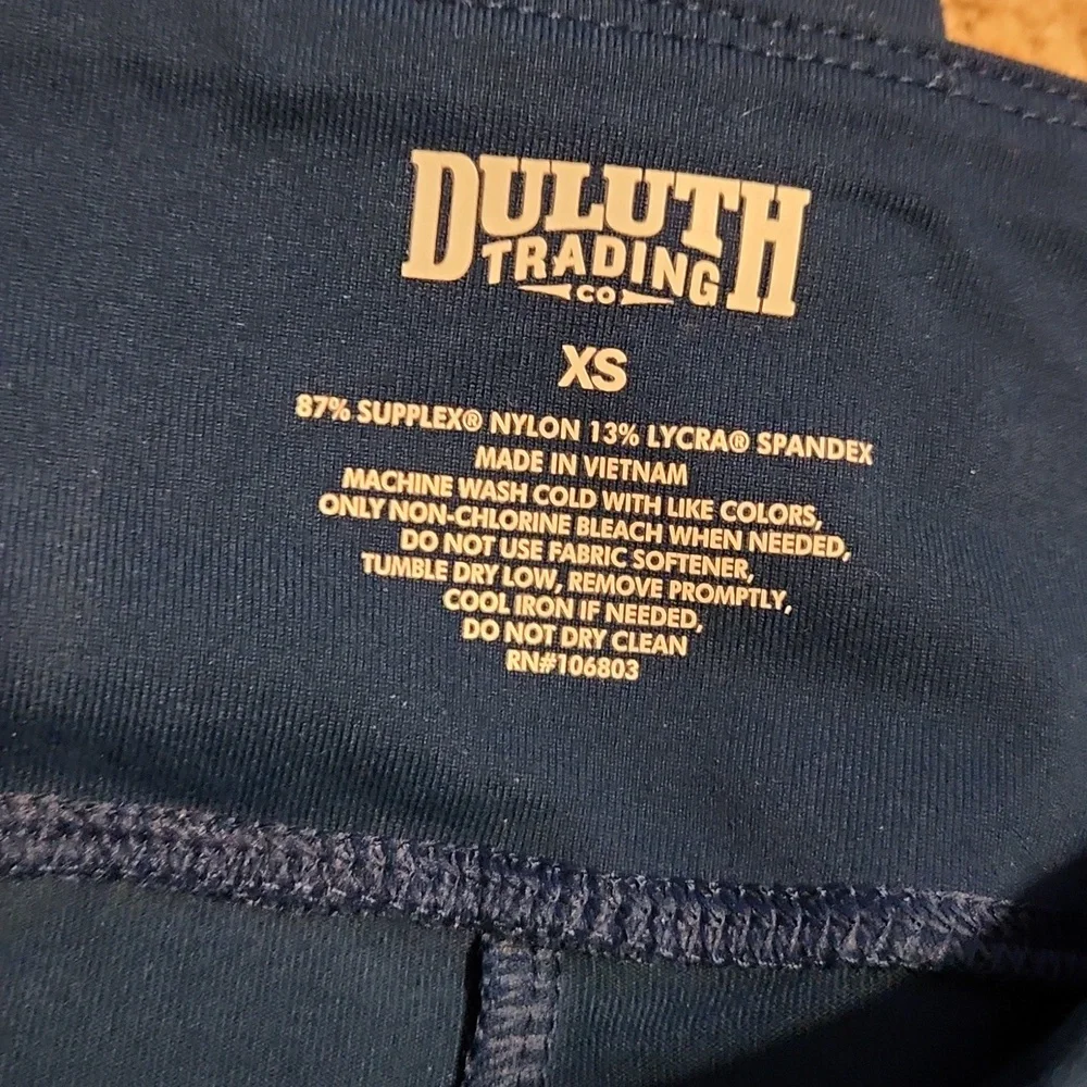 Duluth Trading Company Blue Crop Noga Pants Sz XS - Picture 4 of 5